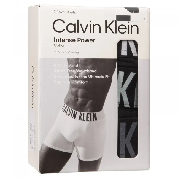 3PACK pánske boxerky Calvin Klein čierne (NB3609A- ZDO) M, trenky