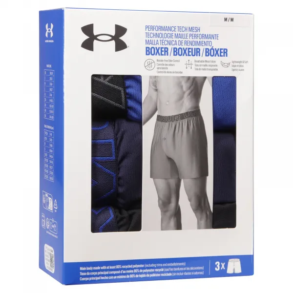 3PACK pánske trenky Under Armour viacfarebné (1390498 400) M, trenírky