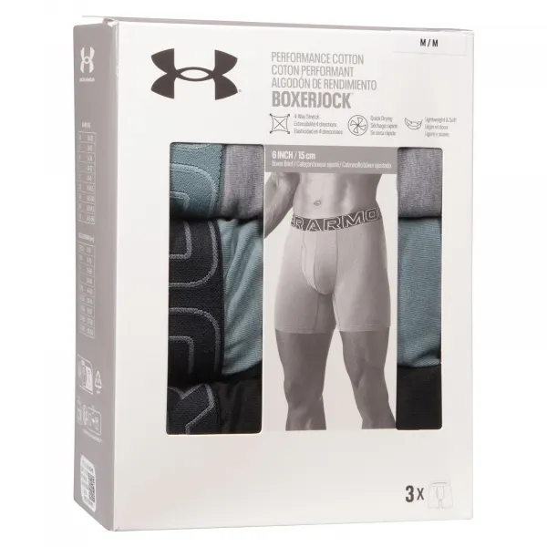 3PACK pánske boxerky Under Armour viacfarebné (1383889 035) M, trenky