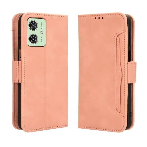 SLOT Peňaženkový obal pre Motorola Moto G54 5G / G54 Power Edition 5G ružový