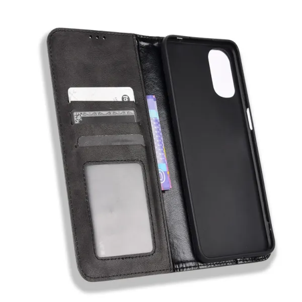 BUSINESS Peňaženkový kryt pre Motorola Moto G22 čierny
