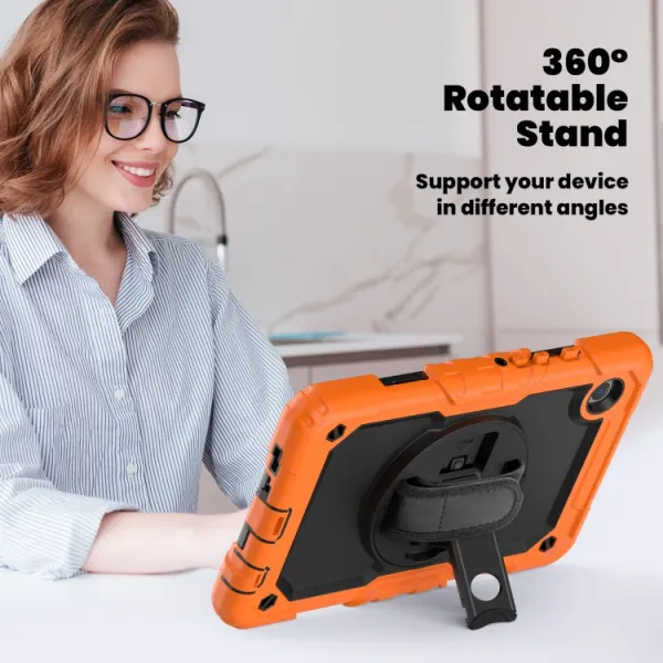 SOLID 360 Odolný obal pre Samsung Galaxy Tab A9 oranžový