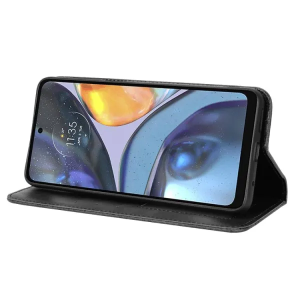 BUSINESS Peňaženkový kryt pre Motorola Moto G22 čierny