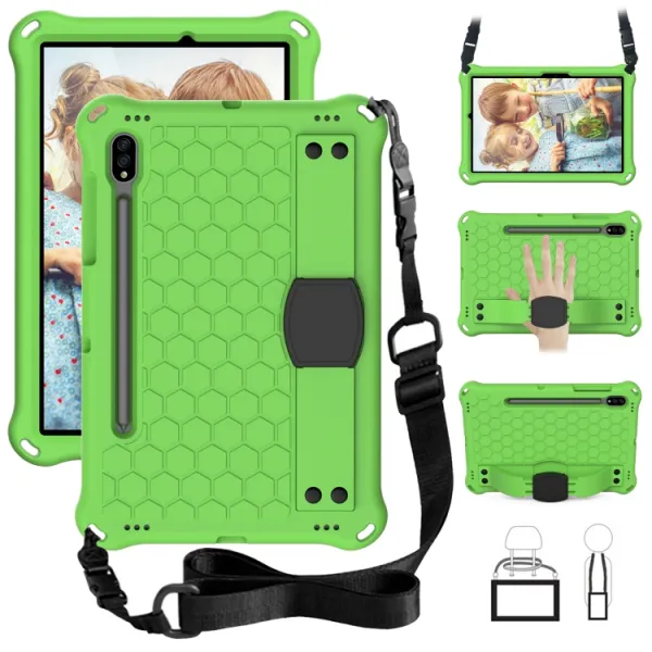 KIDDO Detský obal pre Samsung Galaxy Tab S8 / Tab S7 zelený