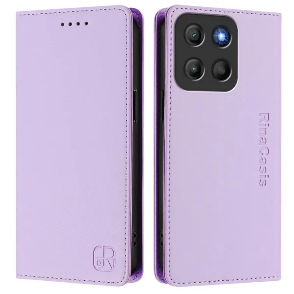 RINA Zaklápacie puzdro pre Motorola Moto G15 / G15 Power fialové