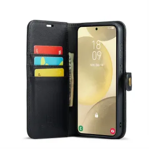 DG.MING Peňaženkový obal 2v1 Samsung Galaxy S24 Plus 5G čierny