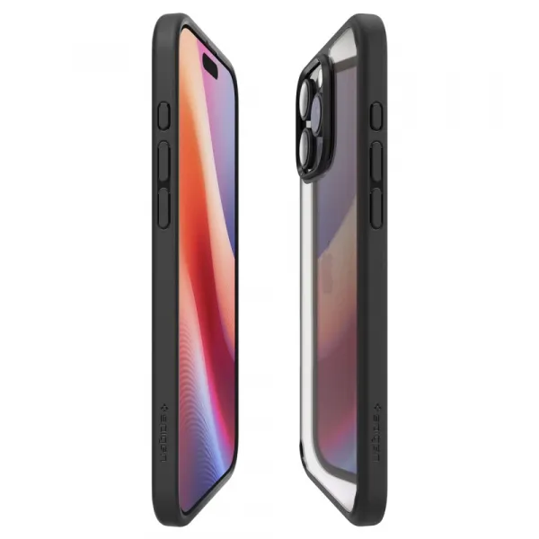 Spigen Ultra hybrid kryt na mobil, iPhone 16 Pro, čierny