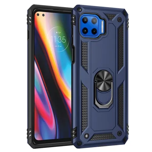 RING Ochranný obal Motorola Moto G 5G Plus modrý