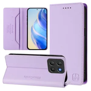 RINA Zaklápacie puzdro pre Motorola Moto G15 / G15 Power fialové