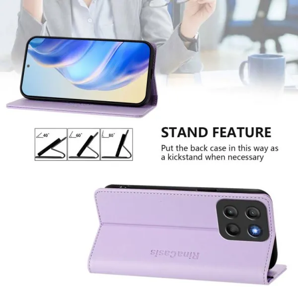 RINA Zaklápacie puzdro pre Motorola Moto G15 / G15 Power fialové