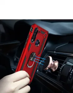 RING Ochranný obal Motorola Moto G8 Power Lite červený