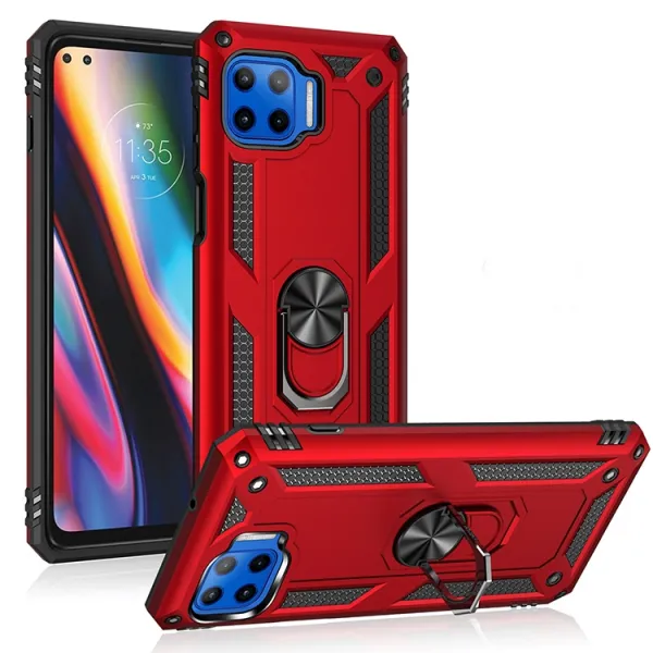 RING Ochranný obal Motorola Moto G 5G Plus červený