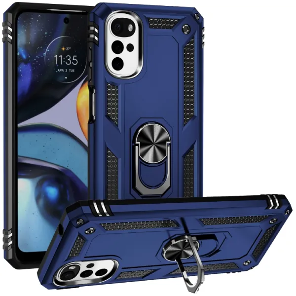 RING Ochranný obal pre Motorola Moto G22 modrý
