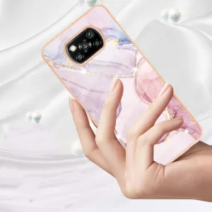 IMD MARBLE Ochranný kryt Xiaomi Poco X3 NFC / X3 Pro ROSE GOLD