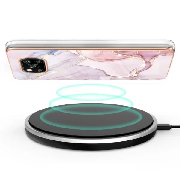 IMD MARBLE Ochranný kryt Xiaomi Poco X3 NFC / X3 Pro ROSE GOLD
