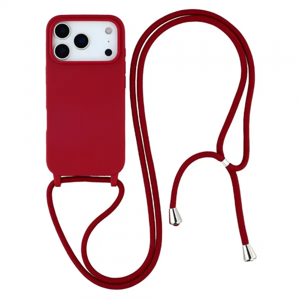 ROPE Kryt so šnúrkou Apple iPhone 17 Pro bordový
