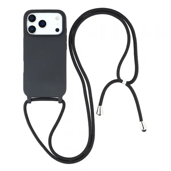 ROPE Kryt so šnúrkou Apple iPhone 17 Pro Max čierny