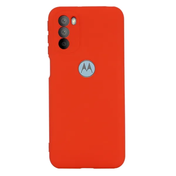 RUBBER Ochranný kryt Motorola Moto G31 / G41 červený