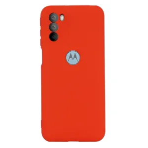 RUBBER Ochranný kryt Motorola Moto G31 / G41 červený