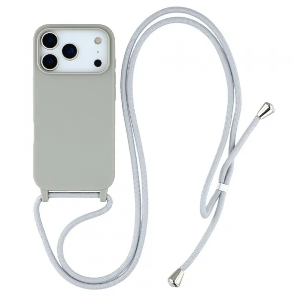 ROPE Kryt so šnúrkou Apple iPhone 17 Pro Max šedý