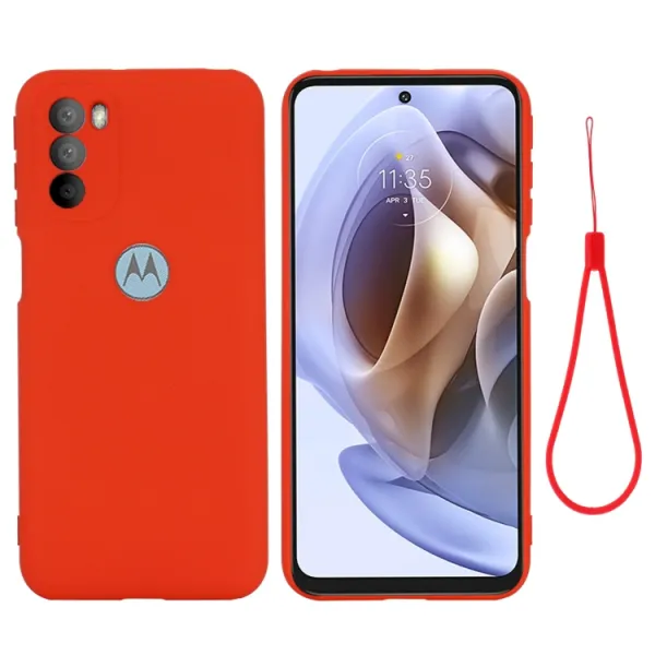 RUBBER Ochranný kryt Motorola Moto G31 / G41 červený