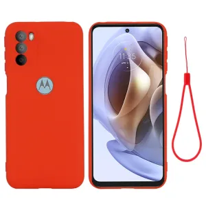 RUBBER Ochranný kryt Motorola Moto G31 / G41 červený