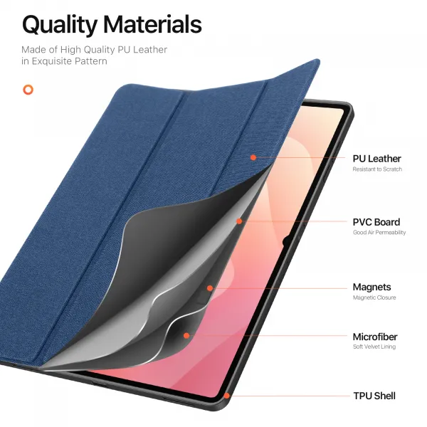 DUX DOMO Zaklápacie puzdro pre Samsung Galaxy Tab S11 Ultra modré