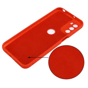 RUBBER Ochranný kryt Motorola Moto G31 / G41 červený