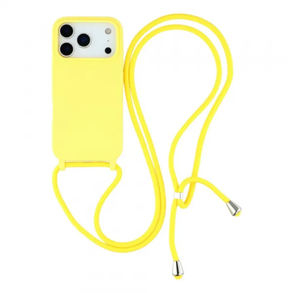 ROPE Kryt so šnúrkou Apple iPhone 17 Pro Max žltý