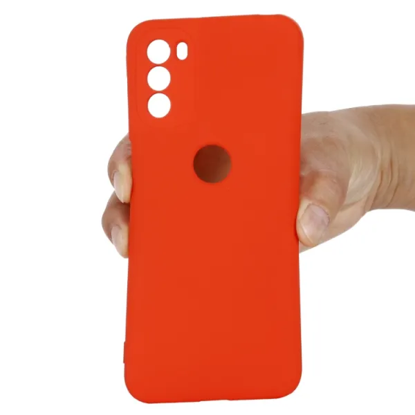 RUBBER Ochranný kryt Motorola Moto G31 / G41 červený