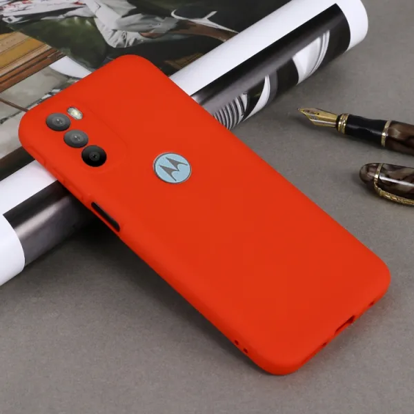 RUBBER Ochranný kryt Motorola Moto G31 / G41 červený