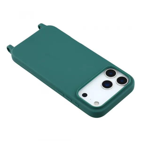 ROPE Kryt so šnúrkou Apple iPhone 17 Pro tmavozelený