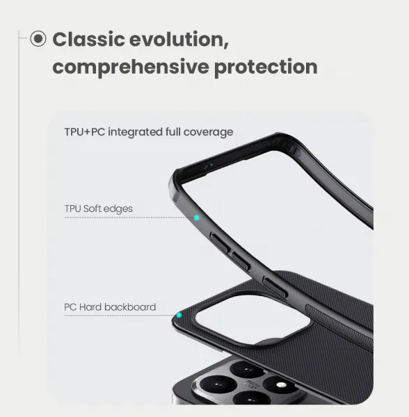 NILLKIN FROSTED MAGSAFE Ochranný kryt pre Xiaomi 15T čierny
