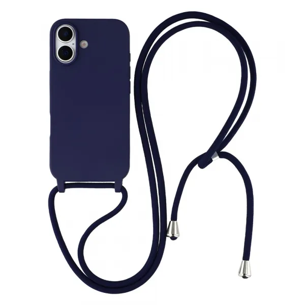 ROPE Kryt so šnúrkou Apple iPhone 17 tmavomodrý