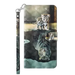 ART Peňaženkový kryt Motorola Moto G22 CAT TIGER
