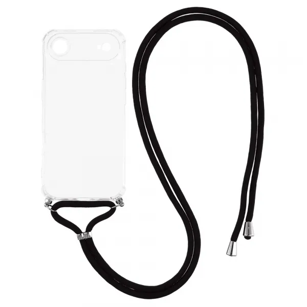 TRANSPARENT ROPE Kryt so šnúrkou Apple iPhone Air priehľadný