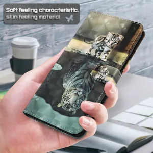 ART Peňaženkový kryt Motorola Moto G22 CAT TIGER