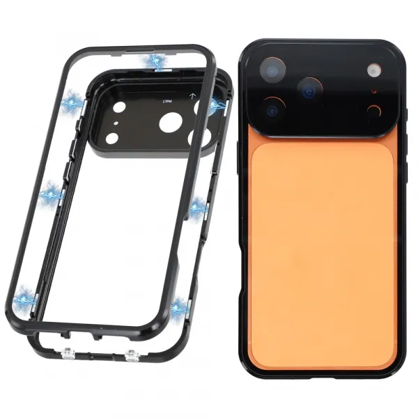 Magnetický kryt 360 pre Apple iPhone 17 Pro Max čierny