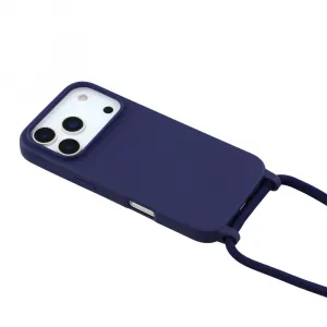 ROPE Kryt so šnúrkou Apple iPhone 17 Pro Max tmavomodrý