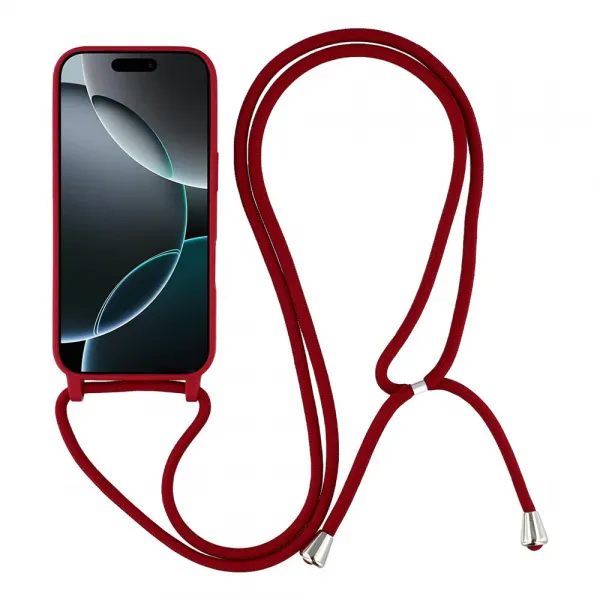 ROPE Kryt so šnúrkou Apple iPhone 17 Pro bordový