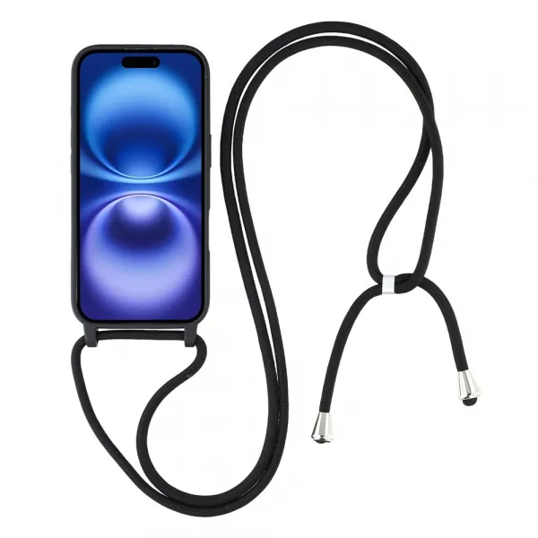ROPE Kryt so šnúrkou Apple iPhone 17 čierny