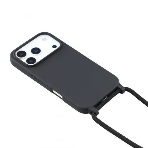 ROPE Kryt so šnúrkou Apple iPhone 17 Pro Max čierny