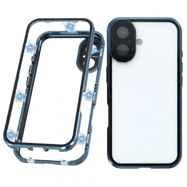 Magnetický kryt 360 pre Apple iPhone 17 modrý