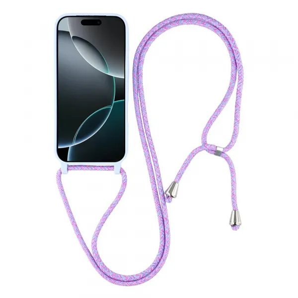 ROPE Kryt so šnúrkou Apple iPhone 17 Pro Max fialový
