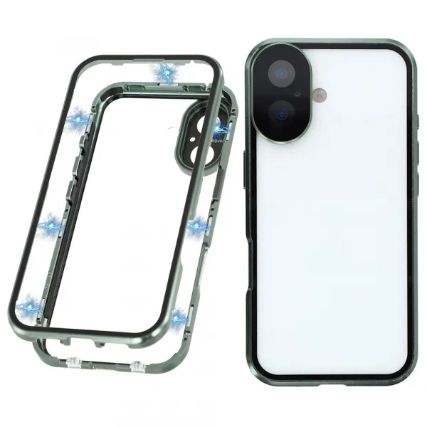 Magnetický kryt 360 pre Apple iPhone 17 zelený