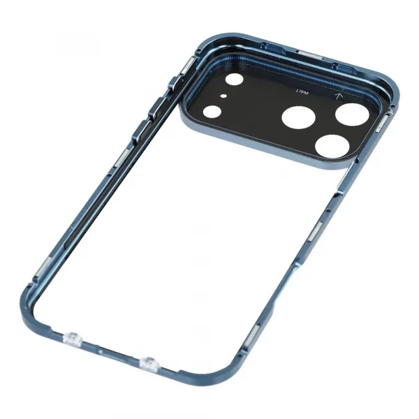 Magnetický kryt 360 pre Apple iPhone 17 Pro Max modrý