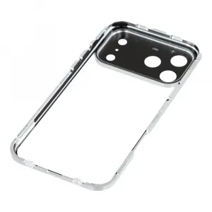 Magnetický kryt 360 pre Apple iPhone 17 Pro strieborný