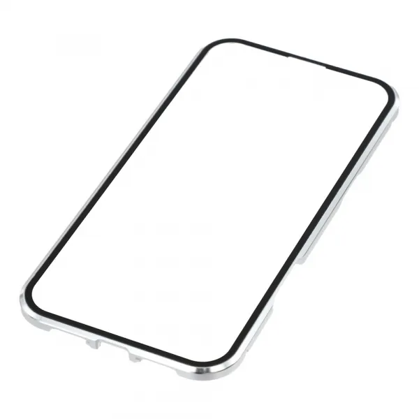 Magnetický kryt 360 pre Apple iPhone 17 Pro strieborný