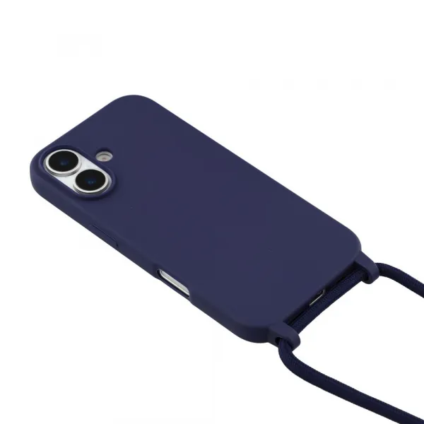 ROPE Kryt so šnúrkou Apple iPhone 17 tmavomodrý