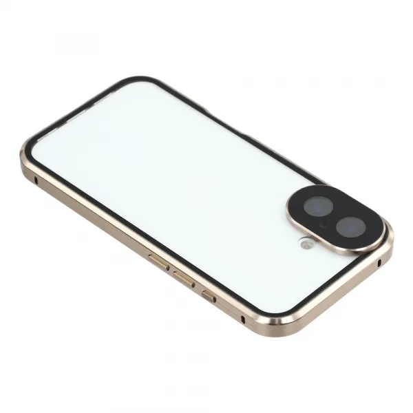 Magnetický kryt 360 pre Apple iPhone 17 zlatý